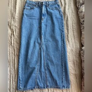 Abercrombie Denim Maxi Skirt